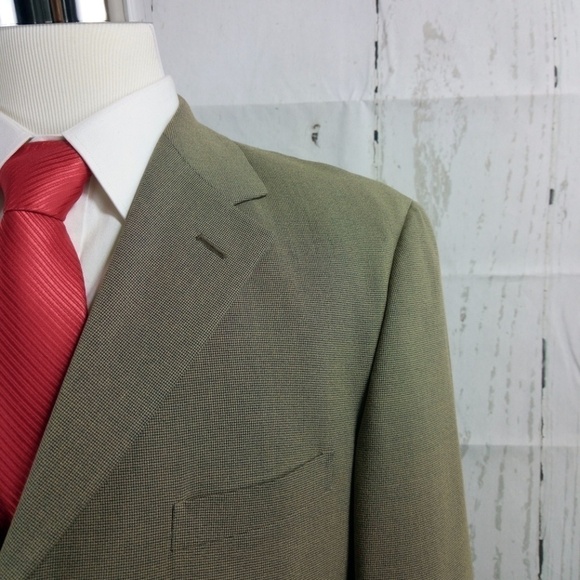 Jos A Bank 42R Tan Suit Blazer Sports Coat - Picture 1 of 8